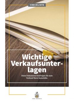 Wichtige Verkaufsunterlagen beim Immobilienverkauf