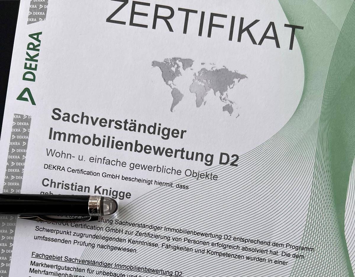 DEKRA-Zertifikat