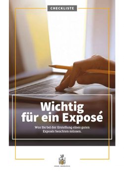 Wichtig für ein Exposé